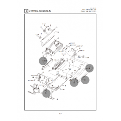 Vue éclatée Imprimante B-852R Bloc d'alimentation