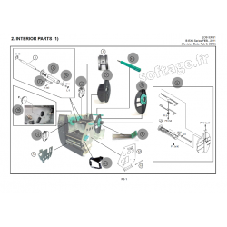 Vue éclatée pièces détachées Imprimante B-EX4 T2 Intérieur 1/3